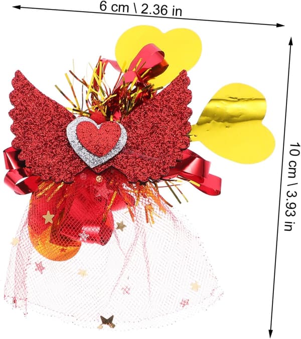 3 stk. Valentinsdag Hårspenner Unike Glitter Hårklemmer
