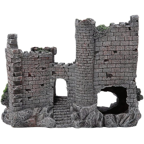 Harpiks Landskabs Slot Akvarium Simulation Harpiks Skjul Hus Akvarium Ornamenter Dekoration