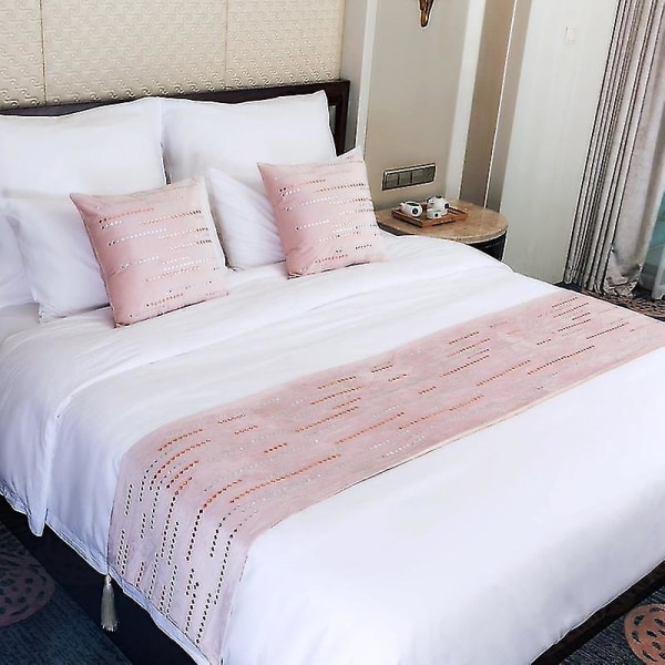 Luxury Velvet Bed Runner Home Hotel Makuuhuoneen sisustus