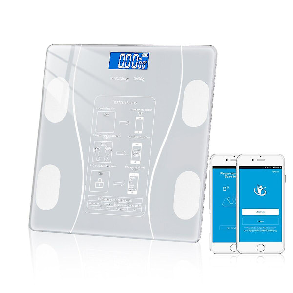 Bluetooth Body Fat Scale Smart Bathroom Scales Wireless Digital Weight Scale Body Composition Analyzer Weighing Scale