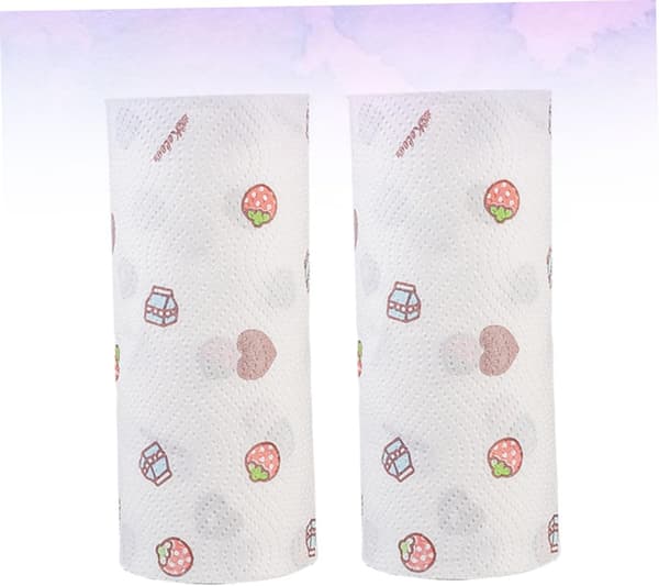 2 ruller olieabsorberende papirservietter, absorberende køkkenrulle, bulkpapir
