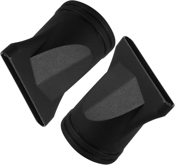 2 stk. svart hårfønermunnstykke 4,5 cm konsentrator diffuser tips hårstylingverktøy salongbruk