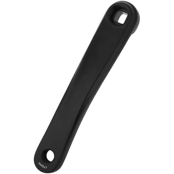 Sykkelkrank Universal 170mm Aluminium Legering Venstre Enkeltkjede Krankarm Sykkelutskifting Krankarm (svart) (1 stk)