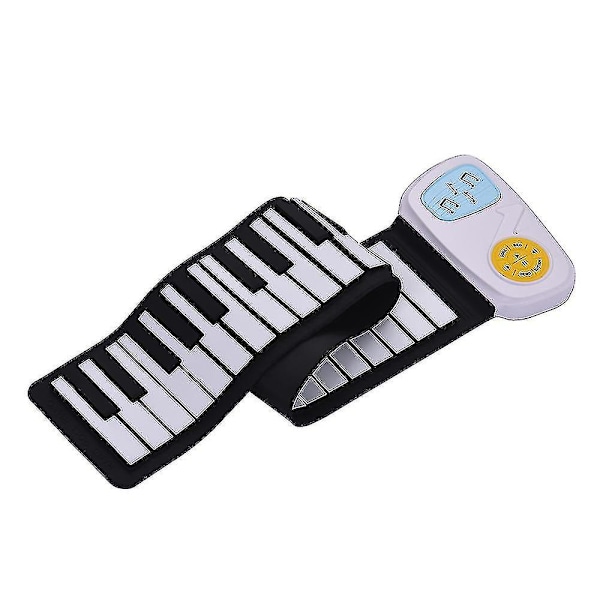 Bärbar 49-tangenters Silikon Elektroniskt Tangentbord Upprullningsbart Piano Inbyggd Högtalare