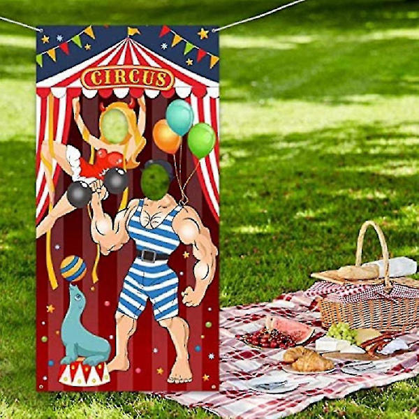 Karnevaali Sirkus Juhlat Koristelu Karnevaali Kuva Ovi Banner Tausta Props, Kangas Kuva Ovi Banne-yuhao