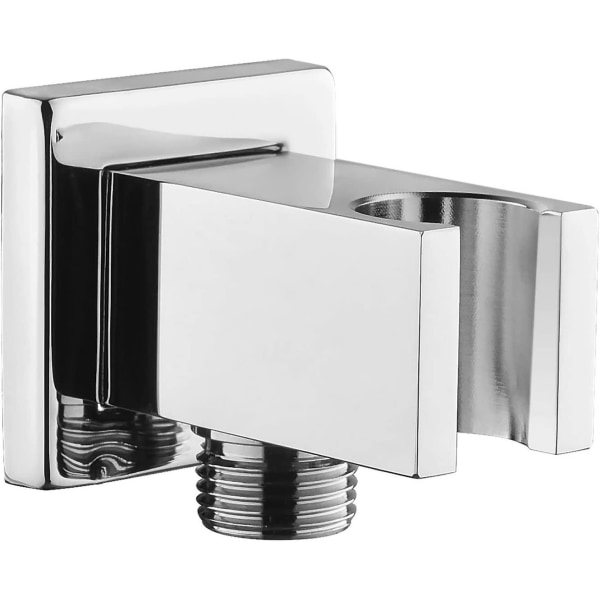 Wall Supply Elbow With Hand Shower Holder, Brass Square 1/2shower Hose Connector, Wall Mount Drop