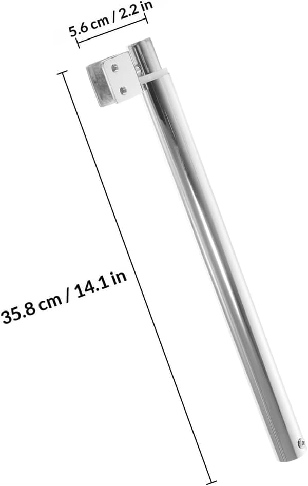 Glas för 8-12 mm tjocklek Glasduschpanel Stödstång 304 Rostfritt Stål