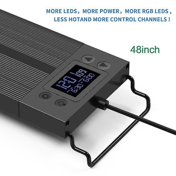 36-48 tommers vanntett timer-dimming programmerbar LED-akvarium