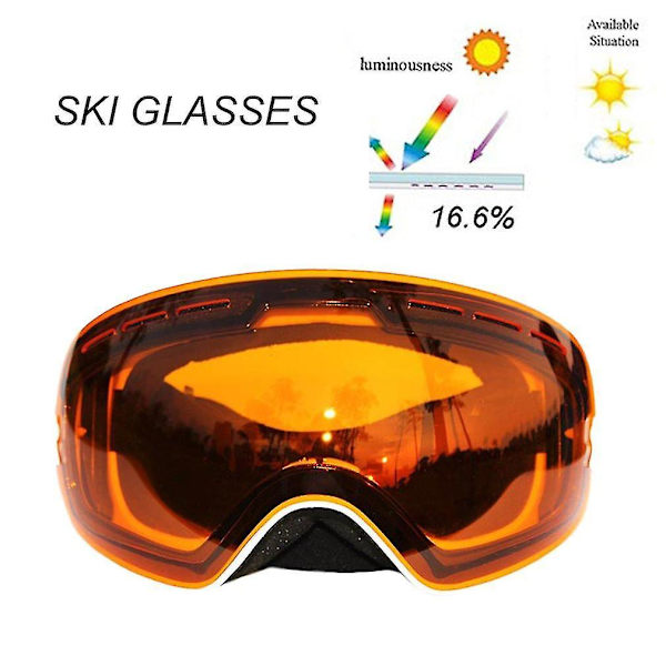 Copozz Skibriller Anti-dugg Voksne Snowboard Briller