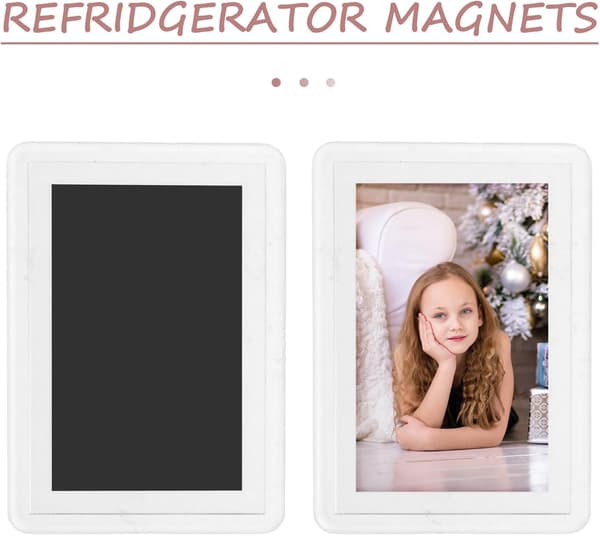 Magnetiska bildramar för visning av foton och dokument för kylskåp 10 st