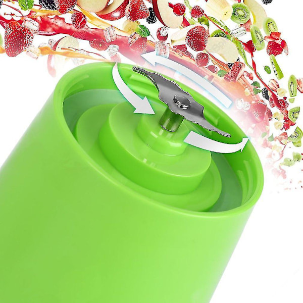 380ml USB Elektrisk Fruktjuicer Smoothie Maker Blender