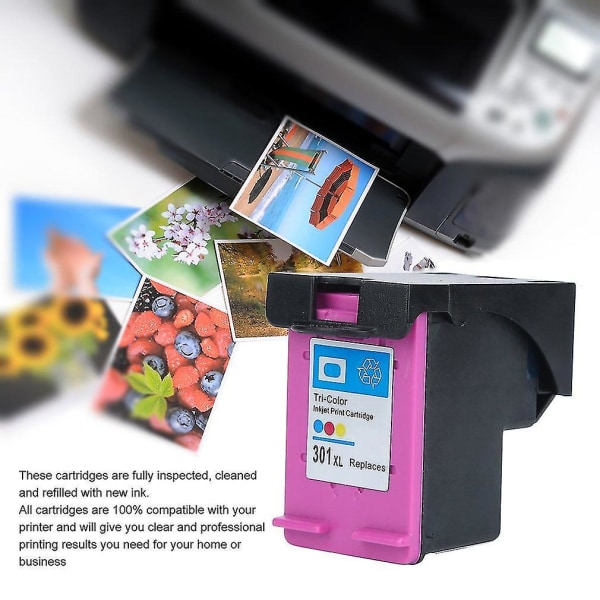 Ikke-OEM blekkpatron for HP 301 XL Deskjet 1050 2050