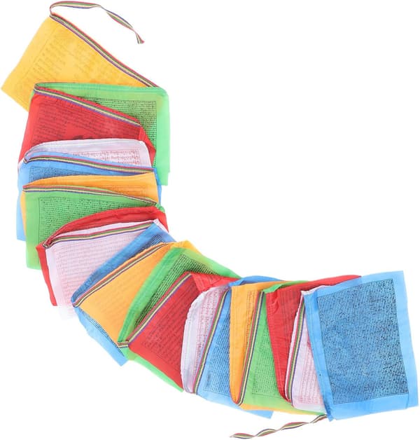 20st/snöre tibetanska böneflaggor snöre vindhästflaggor 28cm X 35cm