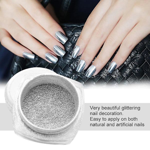 Guld Sølv Negle Spejlpulver Neglekunst Glitter Makeup