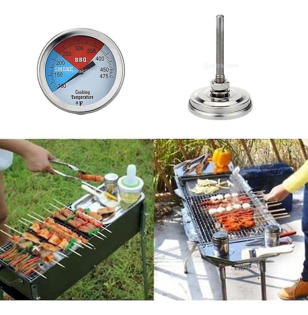 Ovn- og grilltermometer i rustfritt stål, grilltermometer, ovn- og grillmatlaging