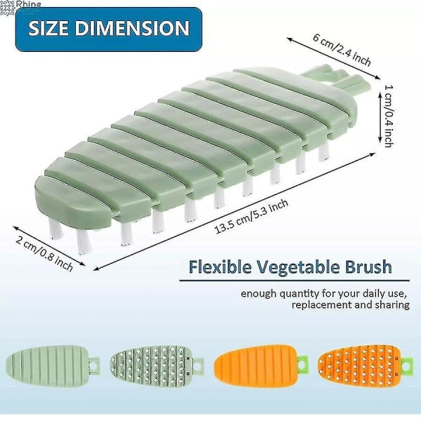 Grönsaksrengöringsborste Fruktborste Frukt- och Grönsaksrengöringsborste