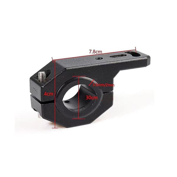 Justerbar Spotlight Montering Beslag Til Motorcykel Modificeret Led Forlygte Stativ (sort) (1 stk)