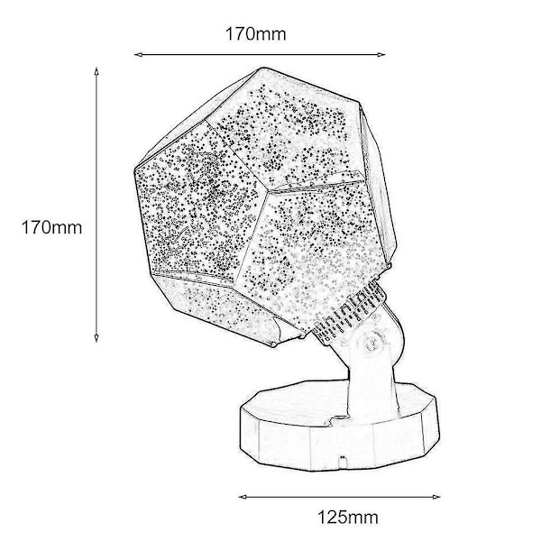 Superlet Celestial Stjerneprojektor Lampe Fantastiske Lys