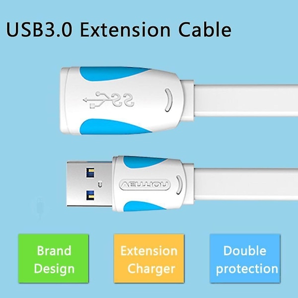 Vention A52 USB 3.0 M/F Forlængerkabel Data Synkroniseringsadapter