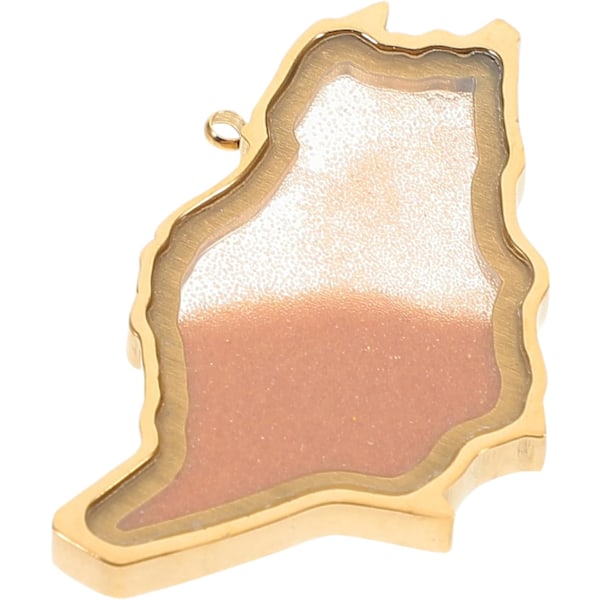 Unik Arabia Kort Vedhæng Halskæde Sand Rustfrit Stål DIY Charm til Smykkefremstilling