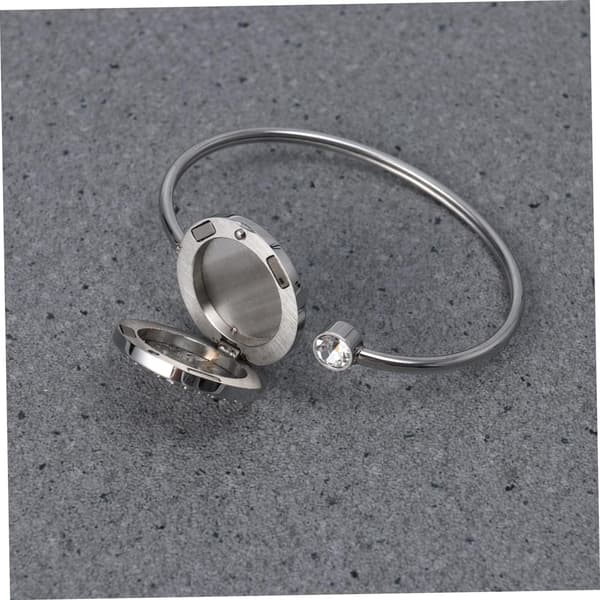 2 stk. hule oliediffuserarmbånd medaljon smykker til kvinder rustfrit stål armbånd æterisk olie diffuser puder