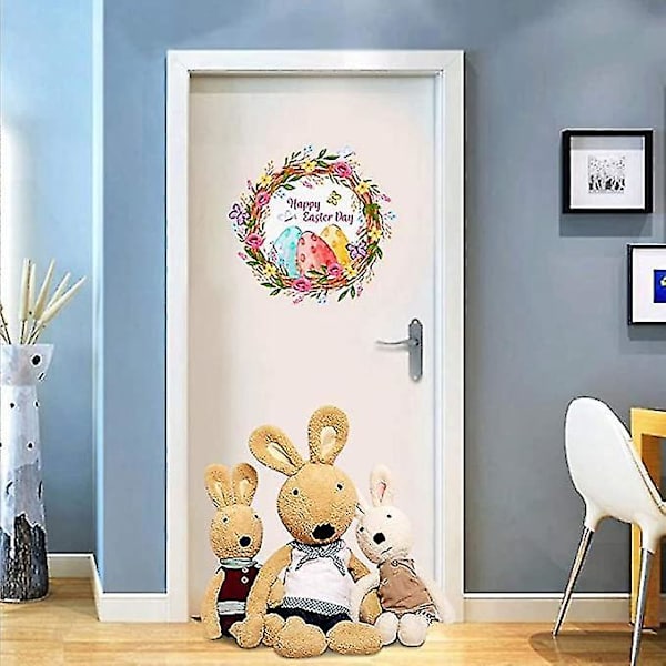 Påskevindudekals - Kreativt påskedesign med egg