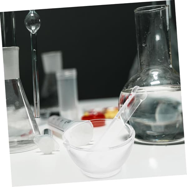 60 mm morter og støder i glas til formaling af medicinpiller, kemisk pulver til husholdnings- og køkkenbrug