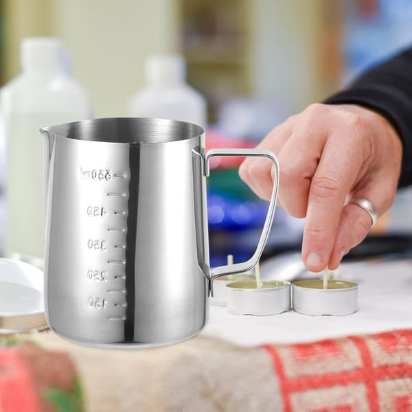 Stor 600 ml smeltedigel for stearinlys DIY voks smelterkanne Varmebestandig duftlys-kopp