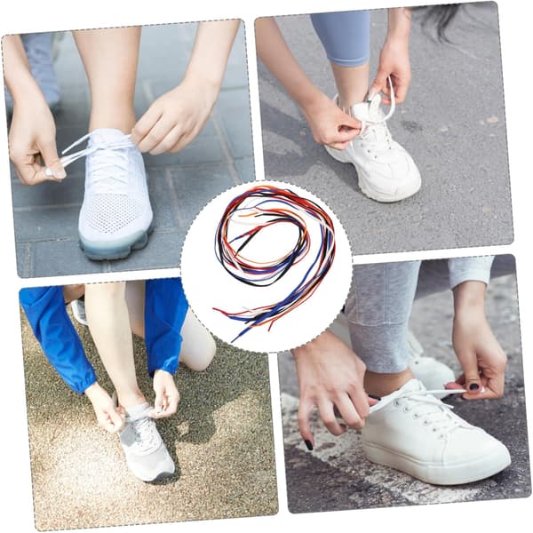 5 par elastiske snørebånd til voksne af holdbare snørebånd til sneakers, problemfri, behagelig pasform, flere farver