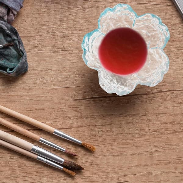 Dappenkopp i japansk stil Elegant glassdesign for manikyr og neglekunst Krystallblandeskål