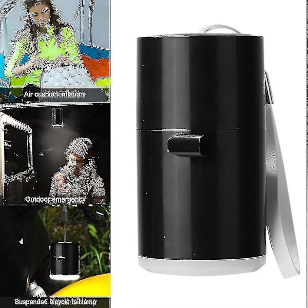 Campinglys Mini Luftpumpe Lys Oppblåsbar Pumpe Mini Elektrisk Utendørs Luftpumpe