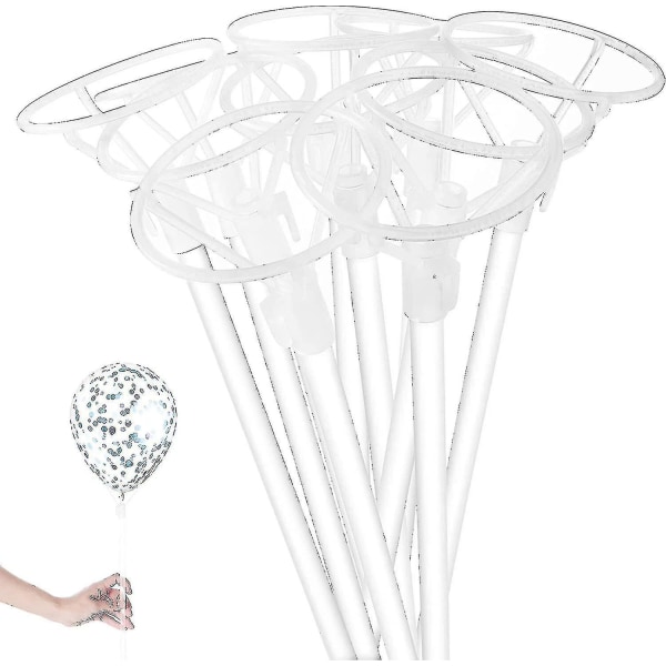 Stor Ballonstik med Kopper, 30 Pakker Klar Bobo Ballonstik Holder 16 Tommer