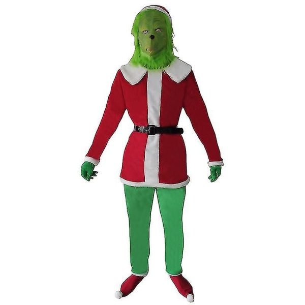 The Grinch Adult Costume Joulupukki Santa Grinch Fancy Outfit S