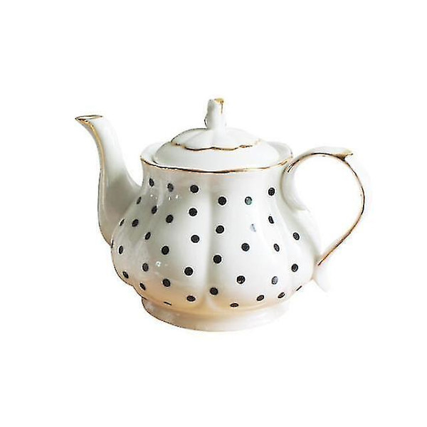 Knogleporcelæn Håndmalet Gylden Tekande Kreativ Kaffekande A