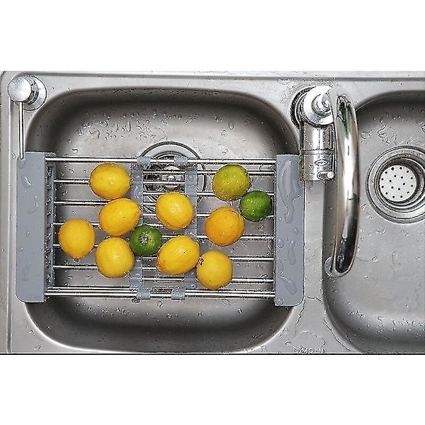 Kjøkkenvask Drain Basket Drain Retractable Sink Storage
