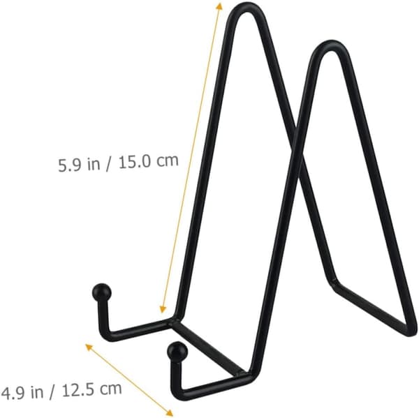 Elegant jernfotorammeholder 3 stk utstillingsstativ for bøker, bilder, solid kunstverkholder for hjemmet