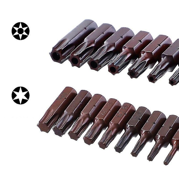 10 kpl 25 mm Torx-ruuvibittiä magneettisia T6-T40