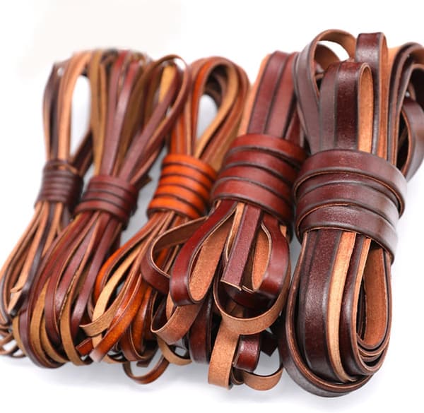 Lærreip 10 mm 196,9 tommer for DIY armbånd og halskjede, solid snor egnet