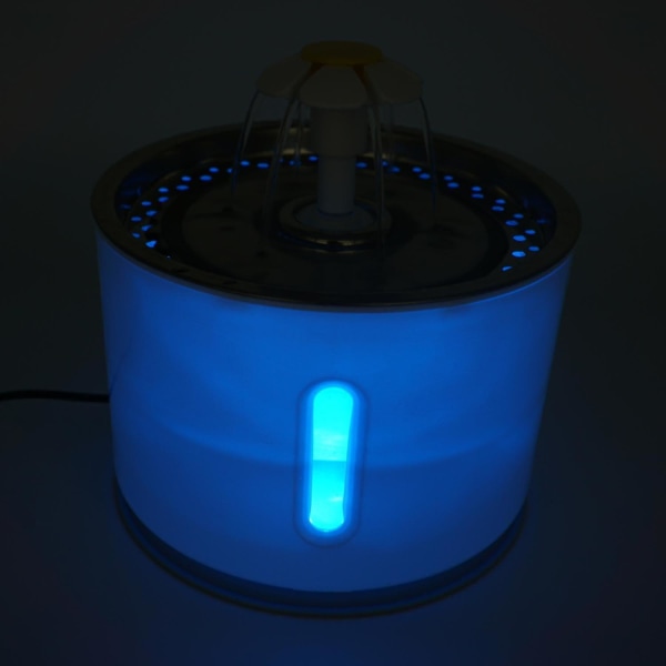 Automatisk Vandfontæne til Kat med Filter 2,4L USB LED Grå Dispenser