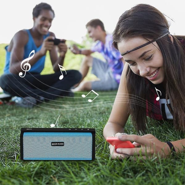Somho Mini Bluetooth-högtalare 2 Horn Stereo Subwoofer