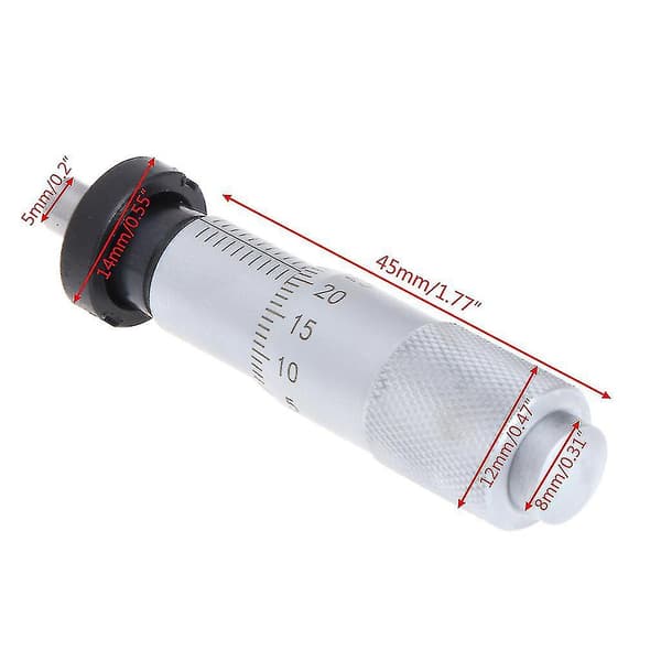 Multifunksjonell Mikrometerhode 13mm Rundt Hode Med Mutter Mikrometerhode