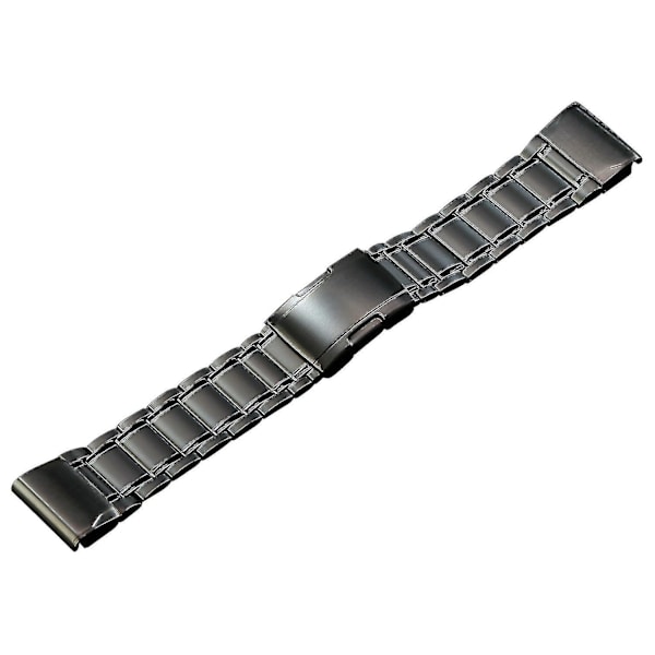 Urrem til Garmin Tactix 7 Pro/fenix 7x/6x Pro, 26mm 5-leds titanium stål urrem Grey