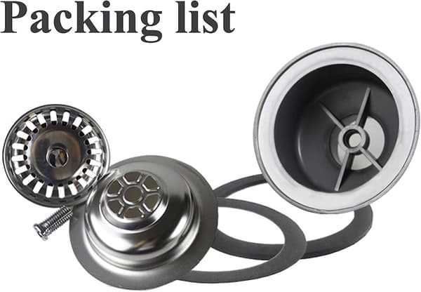 Vaskesamler 114mm Rustfritt Stål Kjøkkenvask Kurv Sil Plugg Avfall 1\"