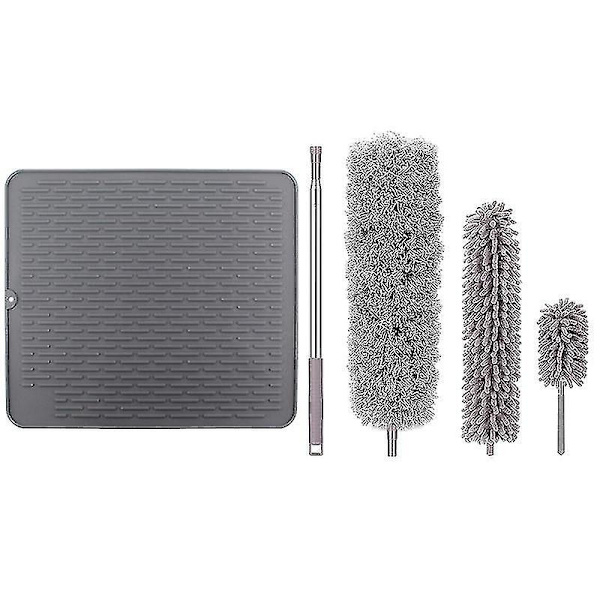 Stor Silikon Underlag Mikrofiber Støvsuger Sæt
