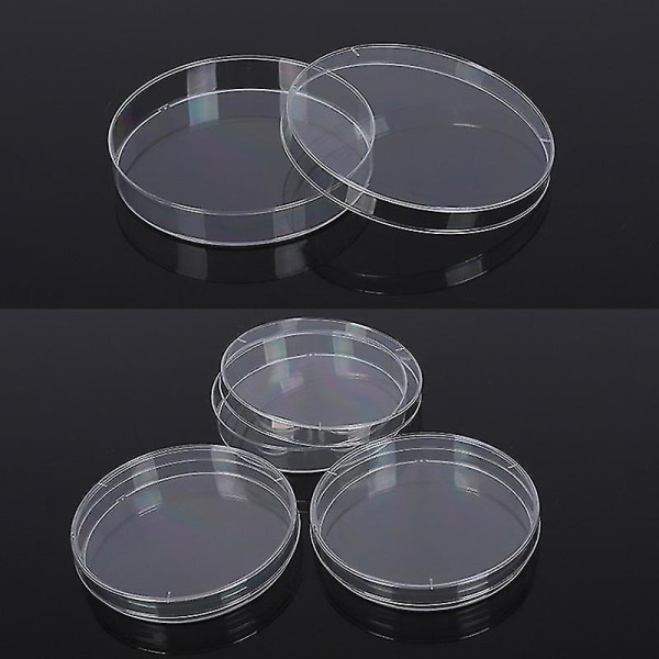 10 kpl polystyreeni steriilit petrimaljat Bakteeriviljely