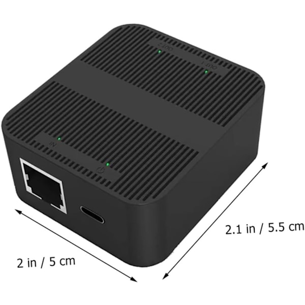 100 Mbps Ethernet Splitter 1 til 2 Nettverk Splitter Rask Dataoverføring