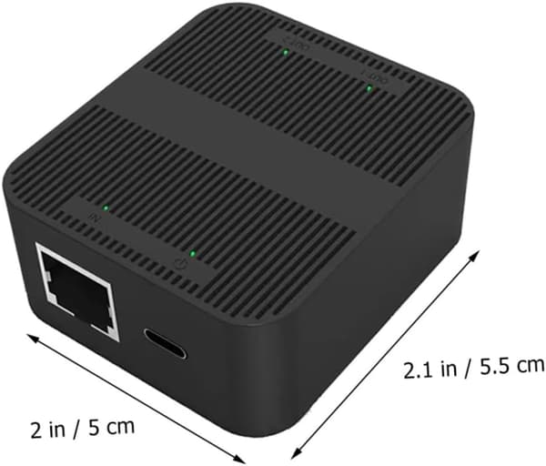 100mbps Ethernet Splitter 1 til 2 Netværks Splitter Hurtig Dataoverførsel