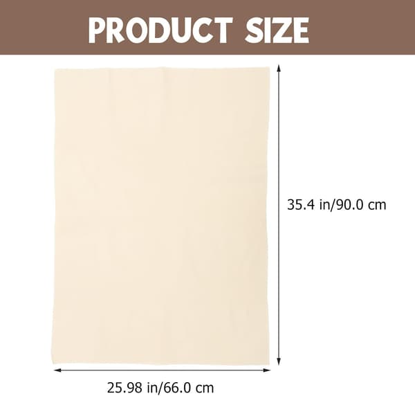 Ren bomullsduk brödjäsningsduk degbakningsfoder 66x90cm