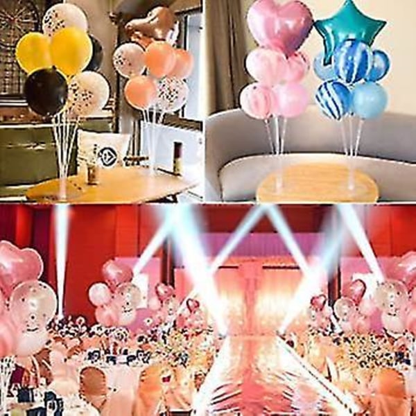 1 sæt ballonstativ 28 farverige balloner Festdekoration