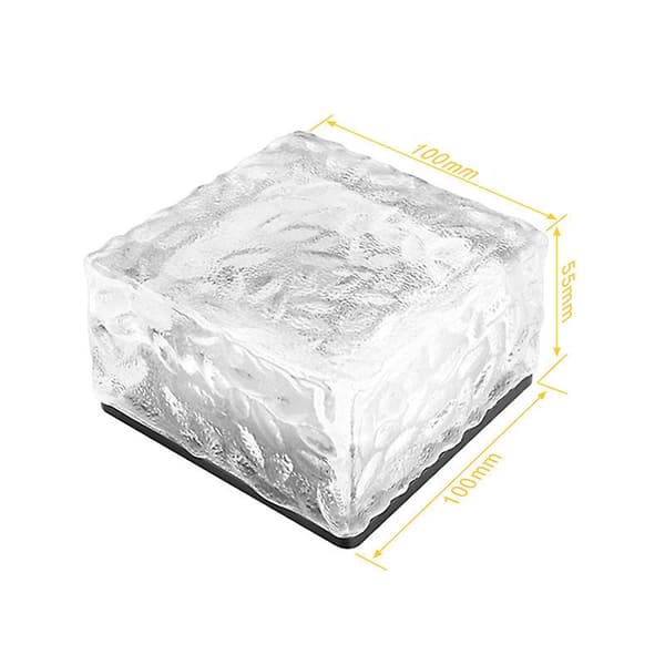 Solcelle Glasstenslys, Solcelle LED Iskubelyg, Krystalstenslampe